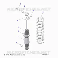 SUSPENSION, AMORTISSEUR ARRIERE TRACK (7043994)