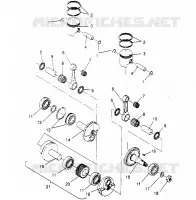 PISTON ET VILEBREQUIN 440 0952760, 440 SKS 0952560,  AND EUROPEAN 440 SKS E (4929032903C010)