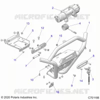 CHASSIS, FRONT BUMPER, W/TREUIL