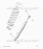 SUSPENSION, AMORTISSEUR AVANT MOUNTING