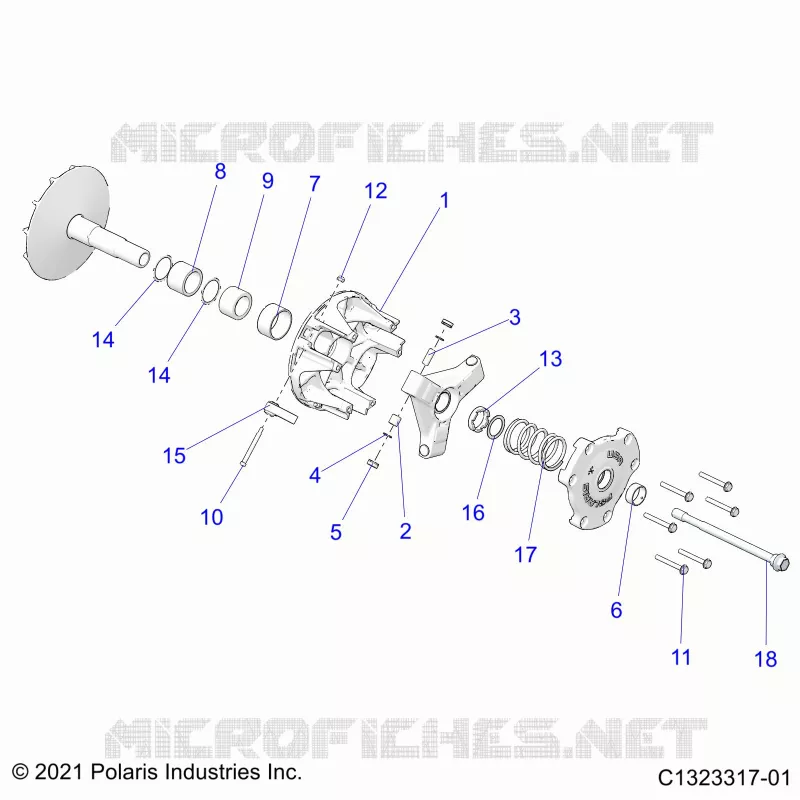 SYSTÃˆME DE TRANSMISSION, PRIMARY CLUTCH