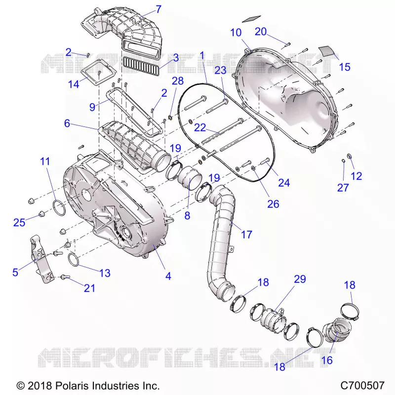 SYSTÃˆME DE TRANSMISSION, CLUTCH COVER AND DUCTING