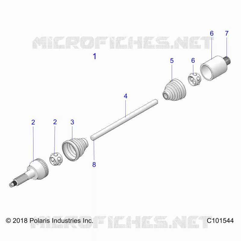 SYSTÃˆME DE TRANSMISSION, DRIVE SHAFT, MIDDLE- A21S6E57A1/3A1 (C101544)