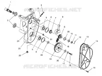 CARTER DE CHAINEE ASSEMBLY 500 CARB 0962764, 500 CARB SKS 0962564,  500 CARB SKS E9 (4931873187B011)