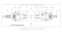 SYSTÈME DE TRANSMISSION, FRONT HALF SHAFT