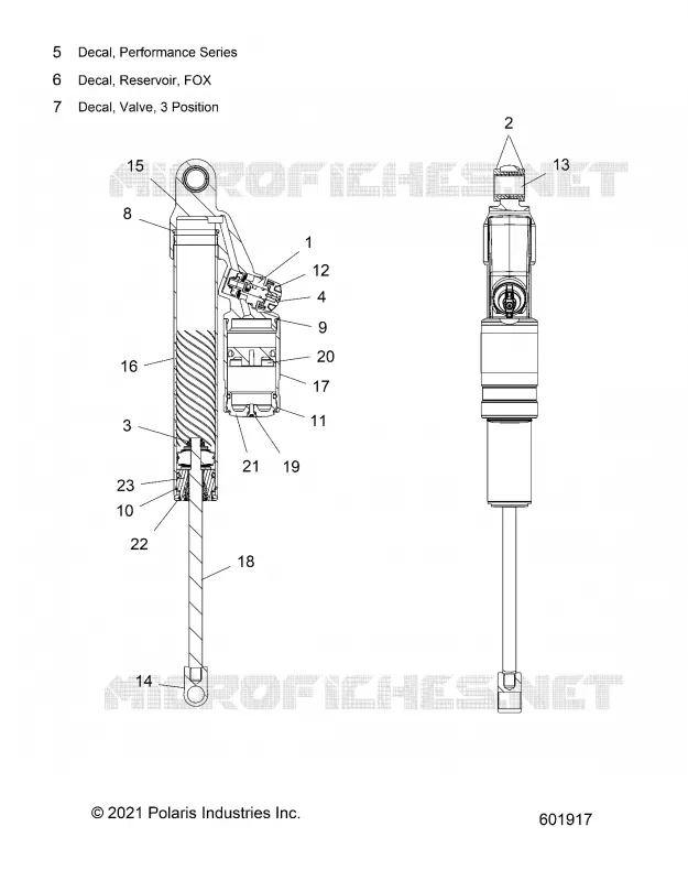 SUSPENSION, AMORTISSEUR ARRIERE TRACK (7045864)