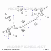 SUSPENSION, BARRE STABILISATRICE, FRONT