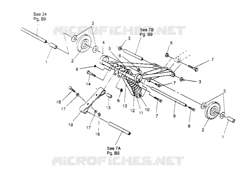 BRAS DE SUSPENSION AVANT LITE 0953433, STARLITE 0953427  AND LITE DELUXE 0 (4928902890B011)