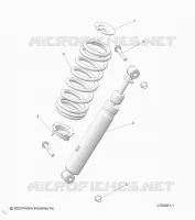 SUSPENSION, AMORTISSEUR AVANT MOUNTING