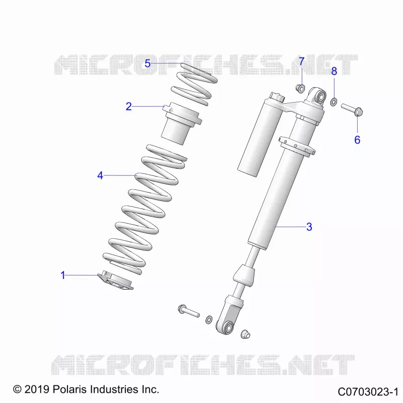 SUSPENSION, AMORTISSEUR AVANT MOUNTING, STANDARD/PREMIUM