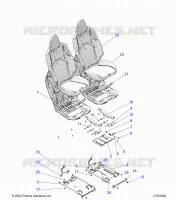SIEGE ASM. AND SLIDER, FRONT