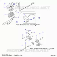 BRAKES, BRAKE LEVERS AND MAITRE CYLINDRES