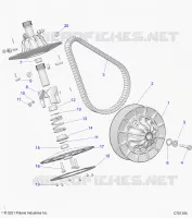 SYSTÃˆME DE TRANSMISSION, SECONDARY CLUTCH