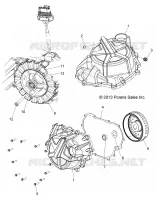MOTEUR, STATOR COVER AND VOLANT MOTEUR