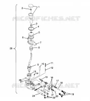 SELECTEUR DE VITESSE 6x6 400L, U.S. W958740, SWEDISH S958740 (4930273027D006)