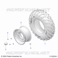 ROUES, FRONT TIRE