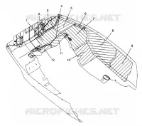 PROTECTION ANTI CHALEUR CARROSSERIE AVANT ULTRA TOURING 0975378 and EUROPEAN ULTRA TOURING E975378 (4938133813A012)
