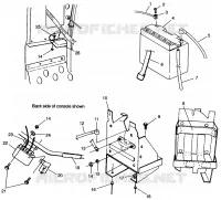 SUPPORT BATTERIE XLT TOURING  0963357 and EUROPEAN XLT TOURING  E963357 (4931923192C003)