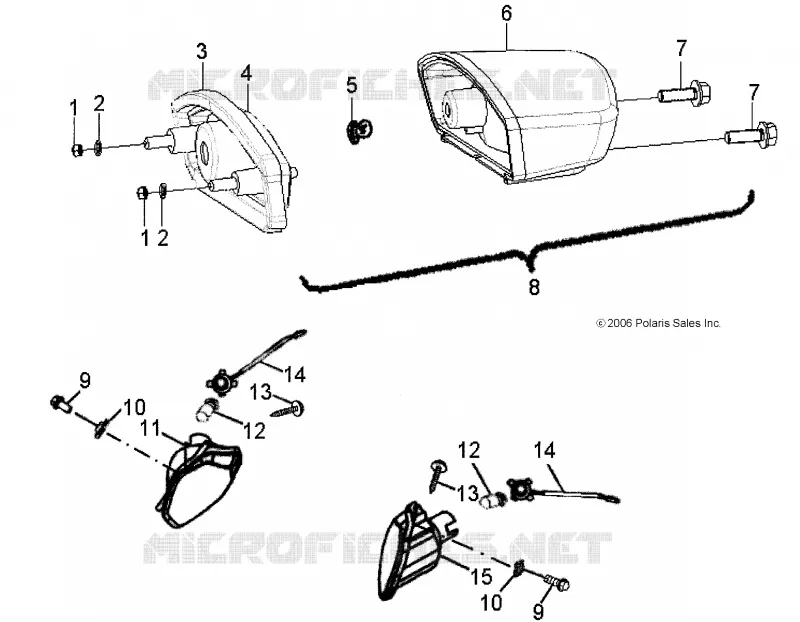 ELECTRICITE, HEADLIGHT AND TAILLIGHT