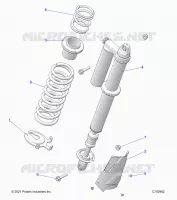 SUSPENSION, REAR SUPPORT AMORTISSEUR , STANDARD/PREMIUM