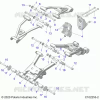 SUSPENSION ARRIERE CONTROL ARM MOUNTING