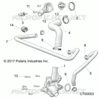 MOTEUR, WATERPUMP AND BYPASS