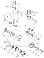 PISTON ET VILEBREQUIN WIDETRAK LX 0962064 AND EUROPEAN WIDETRAK LX E962064 (4931643164C011)