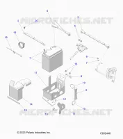 ELECTRICITE, BATTERY BOX ASM.