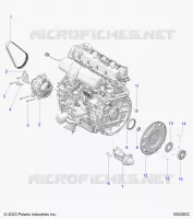 ENGINE, ALTERNATEUR, FLYWHEEL, AND STARTER