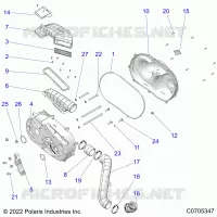 SYSTÃˆME DE TRANSMISSION, CLUTCH COVER AND DUCTING