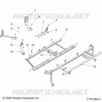 CHASSIS, MAIN CADRE MOUNTS