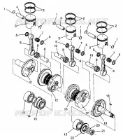 PISTON ET VILEBREQUIN RXL 0940768 AND RXL TOURING 0940869 (4925062506042A)