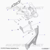 ENGINE, TURBO CHARGER MOUNTING