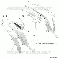 GARDE BOUE ARRIERES AND BEZELS- Z19VDE99AD/BD/LD/AK/BK/AN/BN/L99AC/BC/M99AL/R99AK/BK/K99AD/AK/AN/BD/BK/BN (C700248-8)