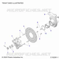 SUSPENSION AVANT HUB, CARRIER, AND BRAKE DISC