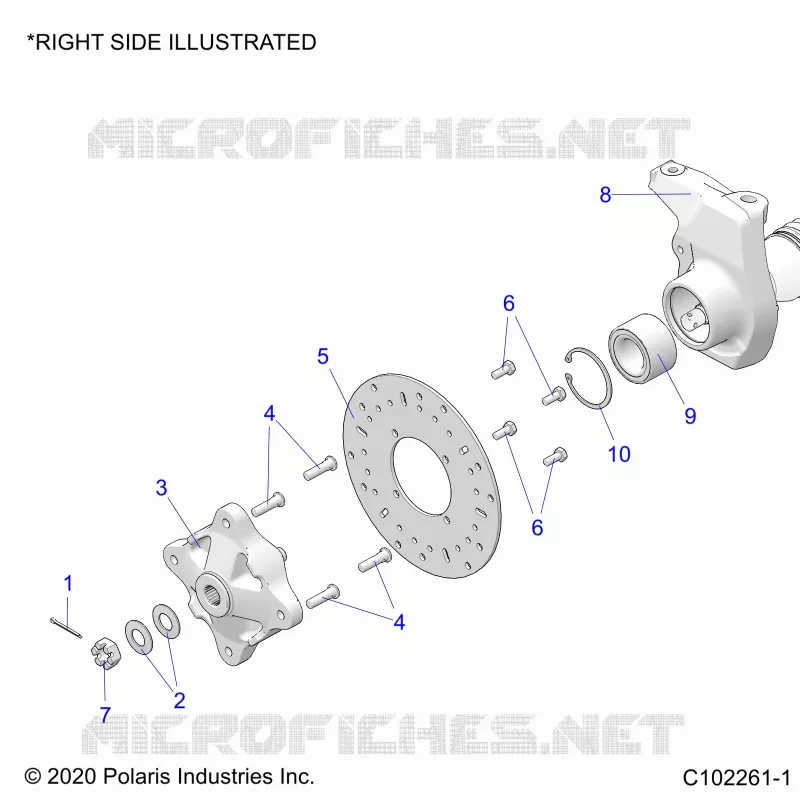 SUSPENSION AVANT HUB, CARRIER, AND BRAKE DISC