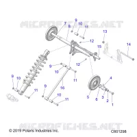 SUSPENSION, BRAS DE SUSPENSION ARRIERE