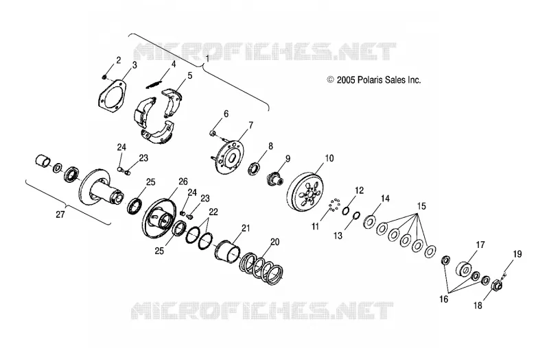 SYSTÈME DE TRANSMISSION, SECONDARY CLUTCH