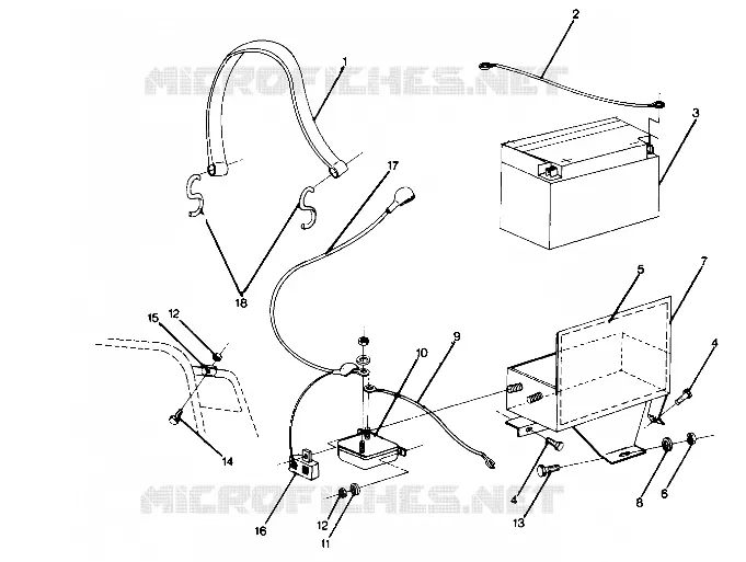 ELECTRIC START COMPONENTS Trail ES and Deluxe (4914161416023A)
