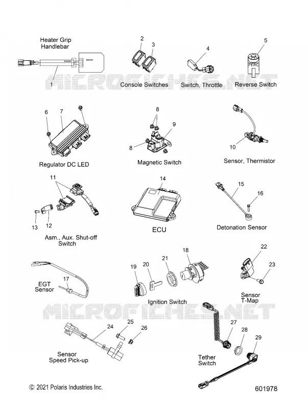 ELECTRICITE, SWITCHES, SENSORS AND COMPONENTS