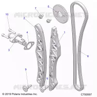CHAINE DE DISTRIBUTION AND TENSIONER