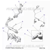 SYSTÃˆME D'ALIMENTATION, RAIL, LINES AND THROTTLE BODY