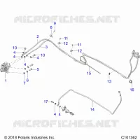 BRAKES, DURITES DE FREIN ARRIERE