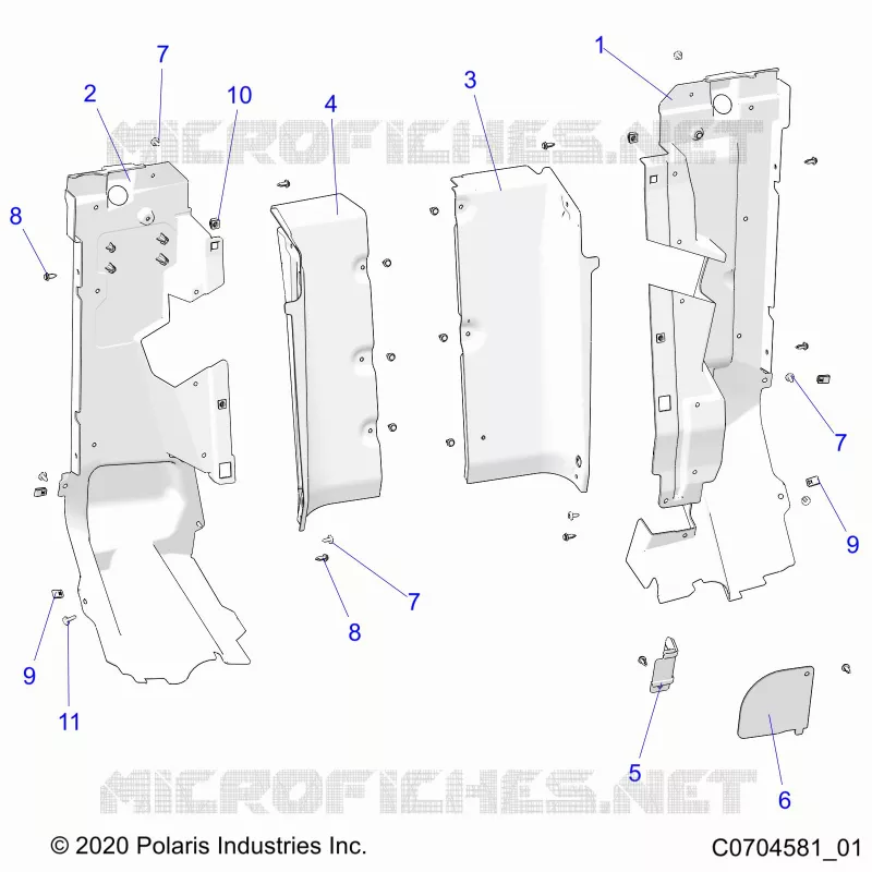 CARROSSERIE ARRIERE CLOSEOFF, SIDE PANELS