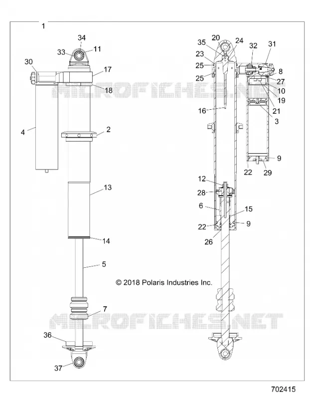SUSPENSION ARRIERE SHOCK INTERNALS