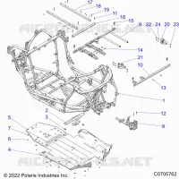 CHASSIS, MAIN FRAME AND SKID PLATES