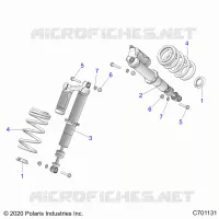 SUSPENSION, AMORTISSEUR AVANT MOUNTING
