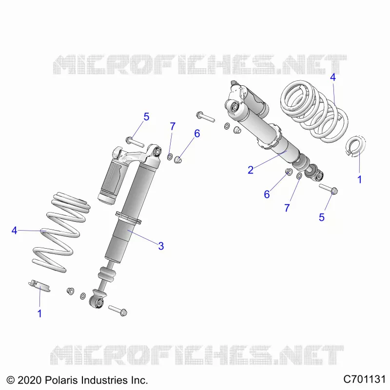 SUSPENSION, AMORTISSEUR AVANT MOUNTING