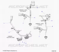 ELECTRICITE, WIRE HARNESS, HOOD, ELECTRIC START