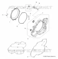 MOTEUR, COUVERCLE D'EMBRAYAGE